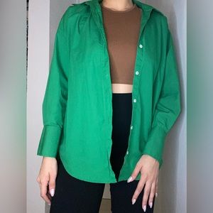 Zara Poplin Shirt - Green